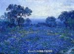 蓝色鸢尾园。| 美国印象派画家Julian Onderdonk